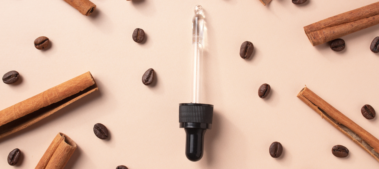 What is the purpose of caffeine in cosmetics?