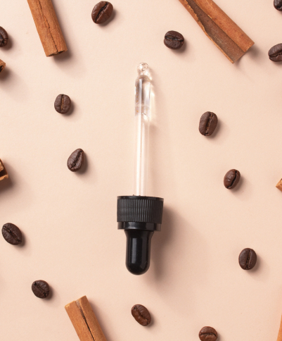 What is the purpose of caffeine in cosmetics?