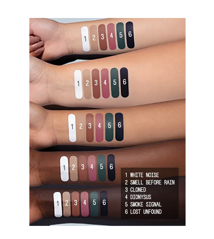 Swatches of 9 About-face Matte Fluid Eye Paint : r/swatchitforme
