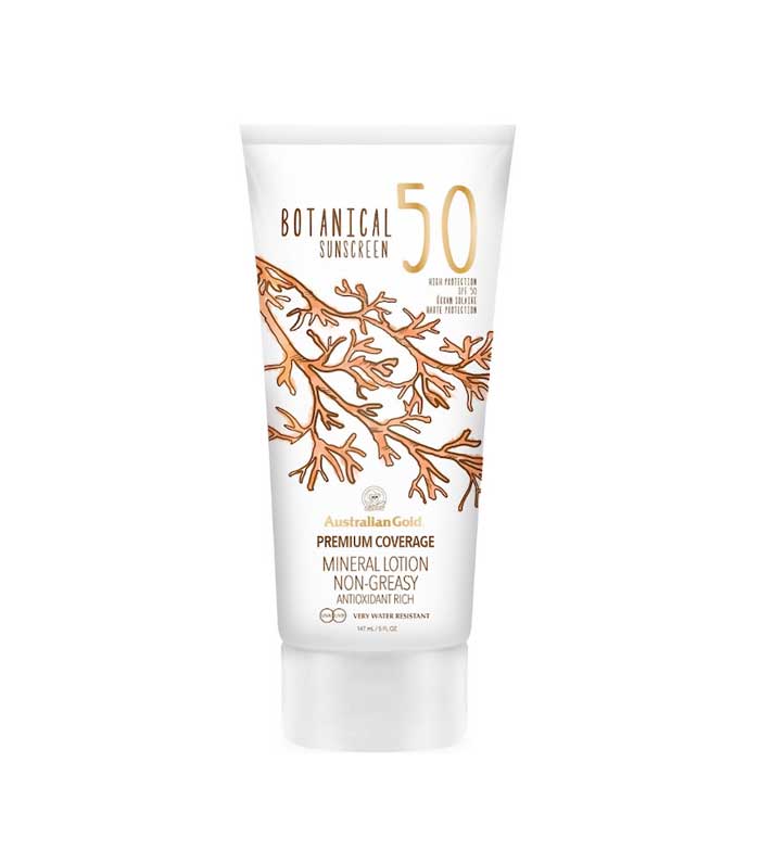 Australian Gold Sunscreen mineral lotion Botanical - SPF 50 |