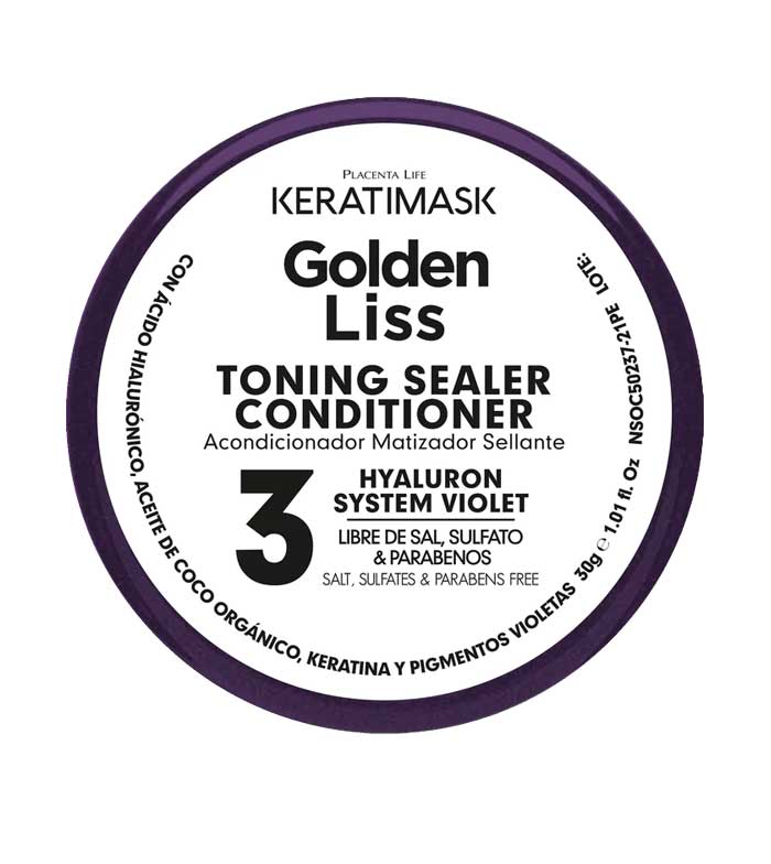 Be natural Formaldehyde-free straightening kit Keratimask Golden Liss  Blond and bleached hair
