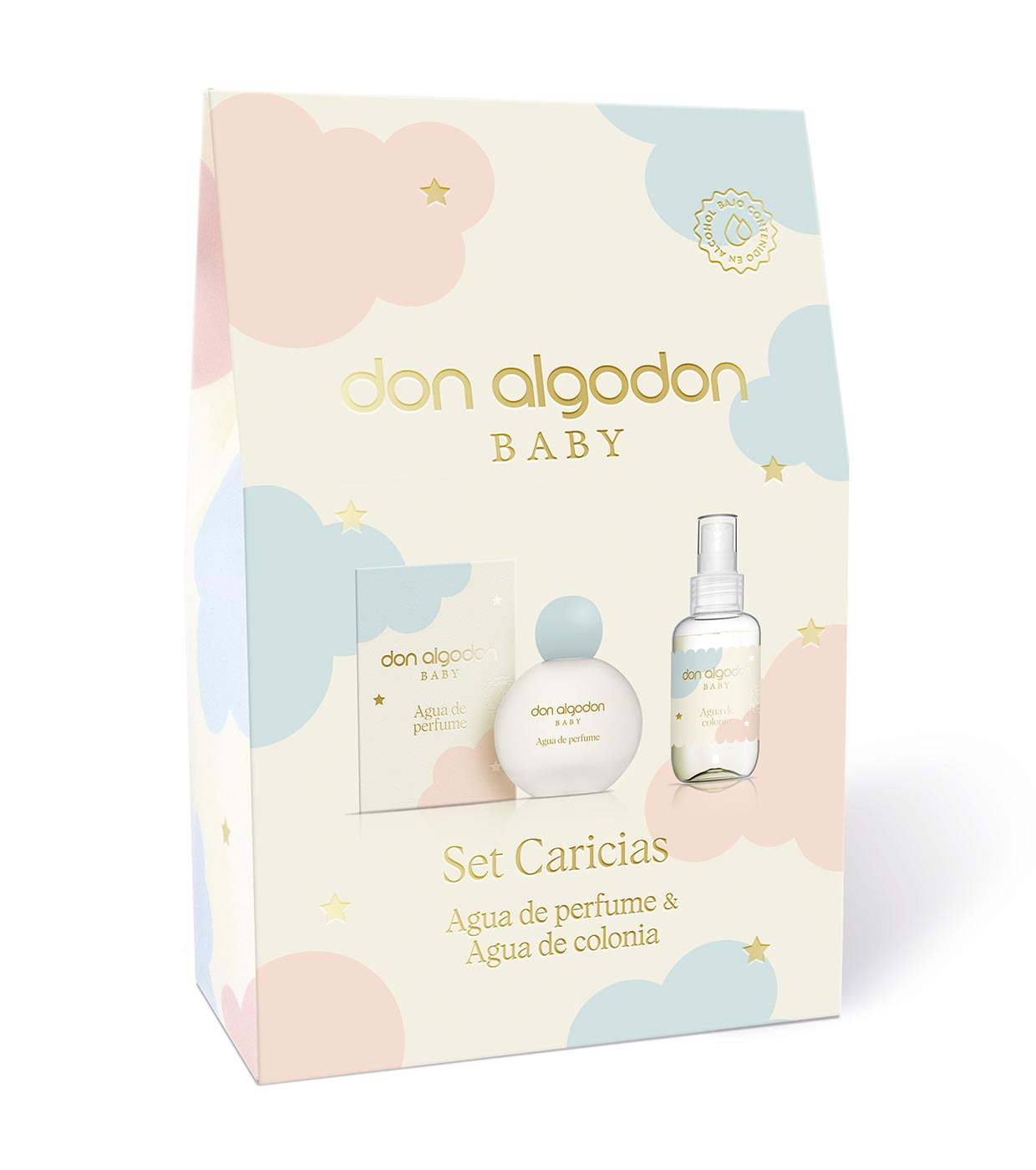 DON ALGODON pack colonia 100 ml + gel 75 ml + aftershave 75 ml +