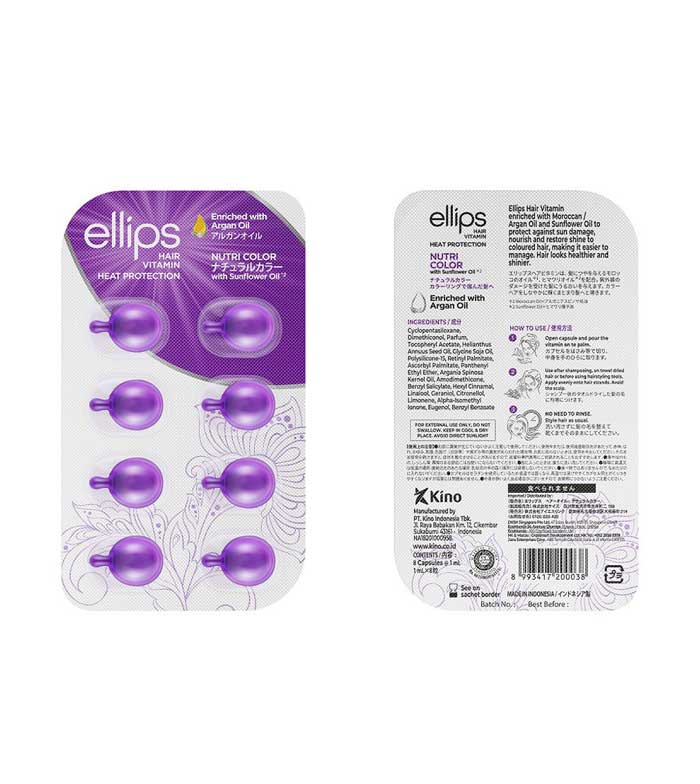 Buy Ellips - Hair vitamin ampoules with argan oil - Colored Hair |  Maquibeauty