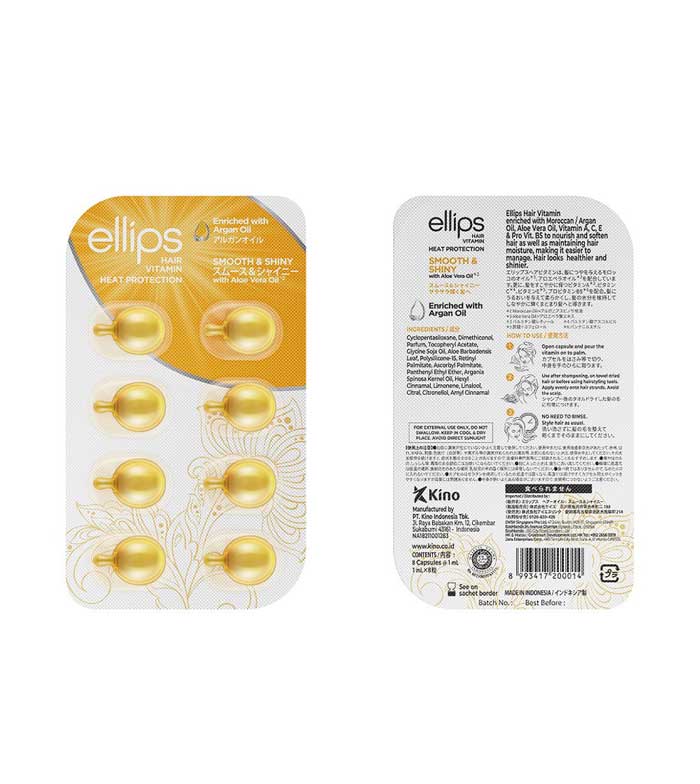 Buy Ellips - Hair Vitamin Ampoules with Argan Oil - Smooth and Shiny Hair |  Maquibeauty
