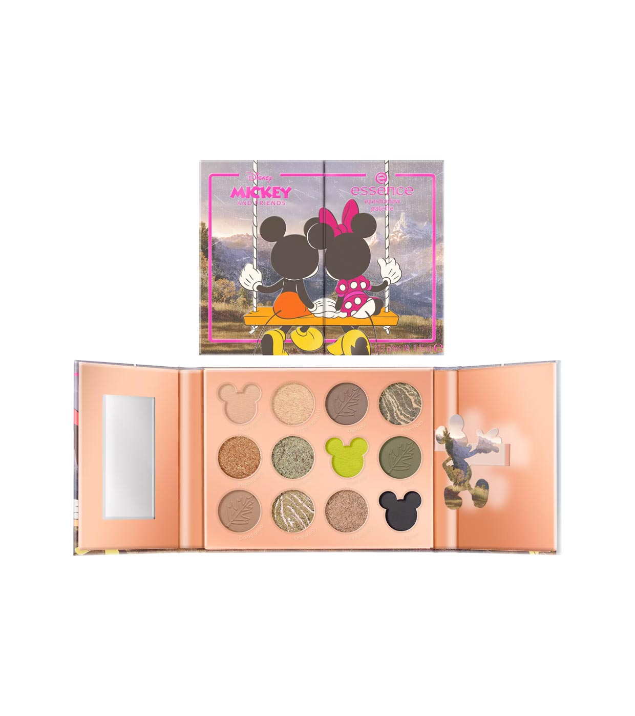 Essence x Disney Mickey and Friends is now at Ulta.com (online only). -  Dreams Are Forever Eyeshadow Palette, $9.99 - Imagination Has No…