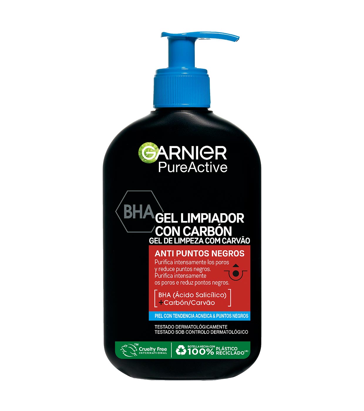 Buy Garnier - Anti-blackhead cleansing gel with charcoal and BHA Pure  Active