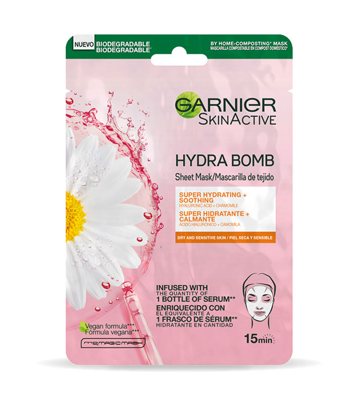 Buy Garnier - Tissue Mask Bomb - and Sensitive Skin | Maquibeauty