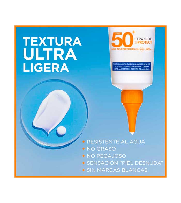 Advanced Body Sensitive | Garnier Protect Serum SPF50+ Ceramide Delial Buy - Maquillalia