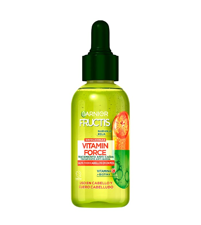 Buy Garnier - Fructis Anti-Hair Loss Treatment with Red Orange, Vitamin C  and Biotin for hair with a tendency to fall - 125 ml | Maquibeauty