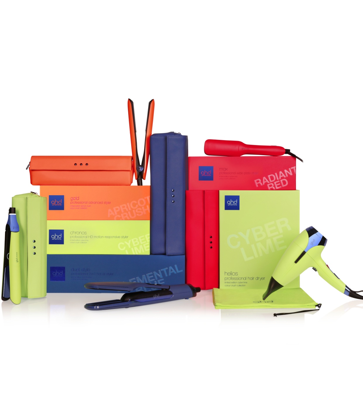 ghd Colour Crush Hair straightener Chronos Lime green