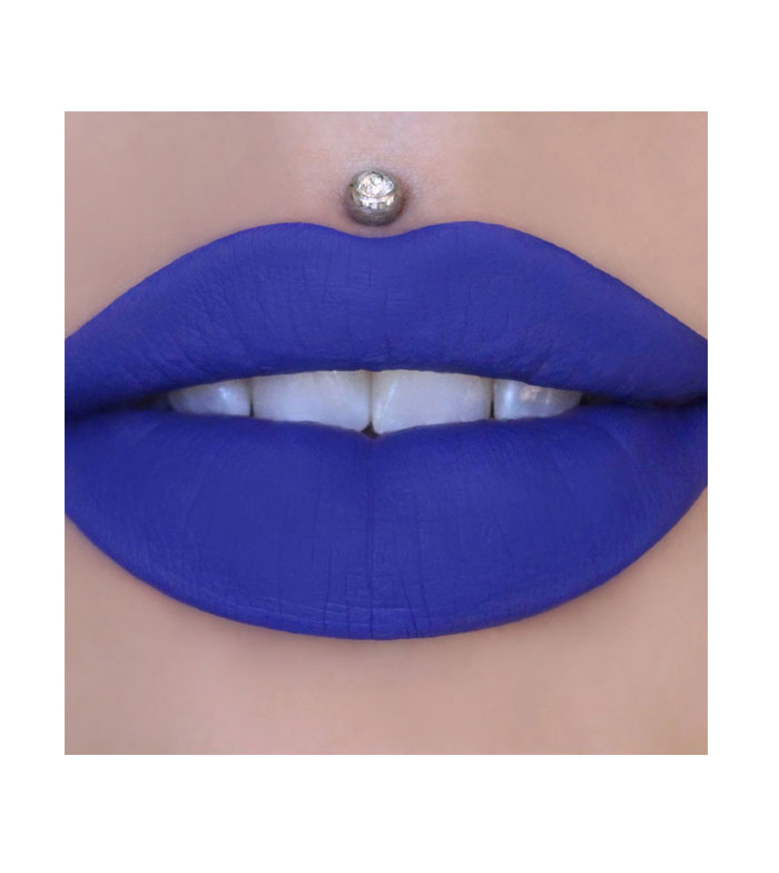 blue liquid lipstick