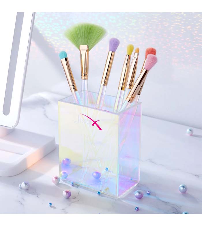Buy Jessup Beauty - Set of brushes 7 pieces + 6 Sponges + Toiletry bag -  T319: Rainbow | Maquibeauty