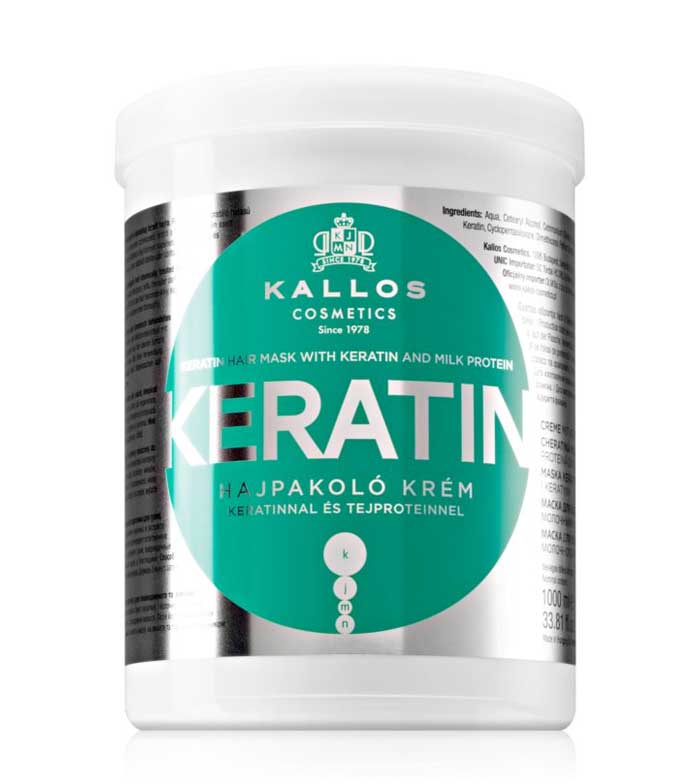 Buy Kallos Cosmetics - Keratin Hair mask 1000ml - Keratin and Milk Protein  | Maquibeauty