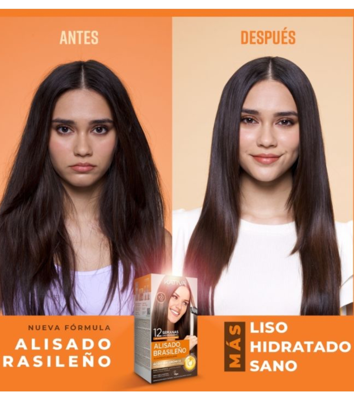 Smooth Hair Alisado En Gel Kativa Brazilian Straightening Kit With