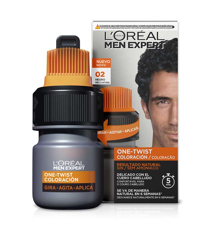 Email Kæmpe stor nåde Buy Loreal Paris - Male hair coloring One-Twist Men Expert - 02: Natural  Black | Maquibeauty