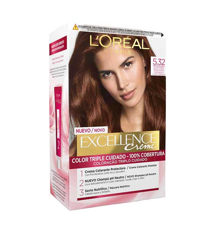Buy Loreal Paris - Excellence Triple Protection Cream Coloring - 5.32