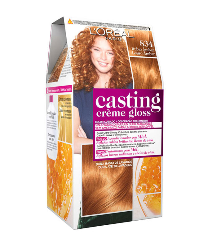 Buy Loreal Paris Ammonia Free Color Casting Creme Gloss 834 Amber Rubio Maquibeauty