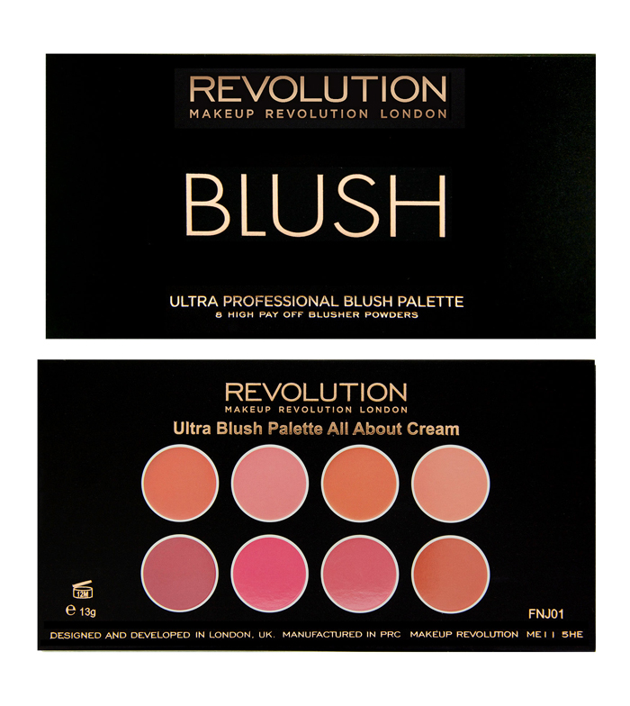 Buy Makeup Revolution Ultra Brush Palette All About Cream Face