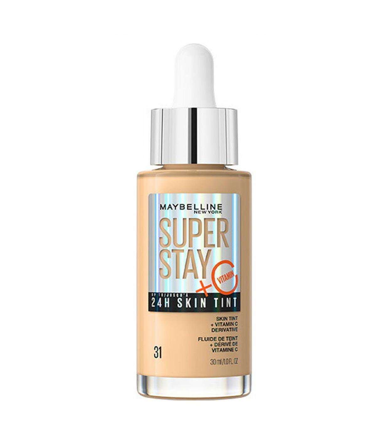 Maybelline - Base de maquillaje en sérum SuperStay 24H Skin Tint + Vitamina  C - 31