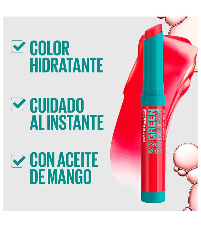 *Green Lip | Edition* Balm Tinted Balmy - Blush Buy - 002: Maquillalia Maybelline - Lip Bonfire
