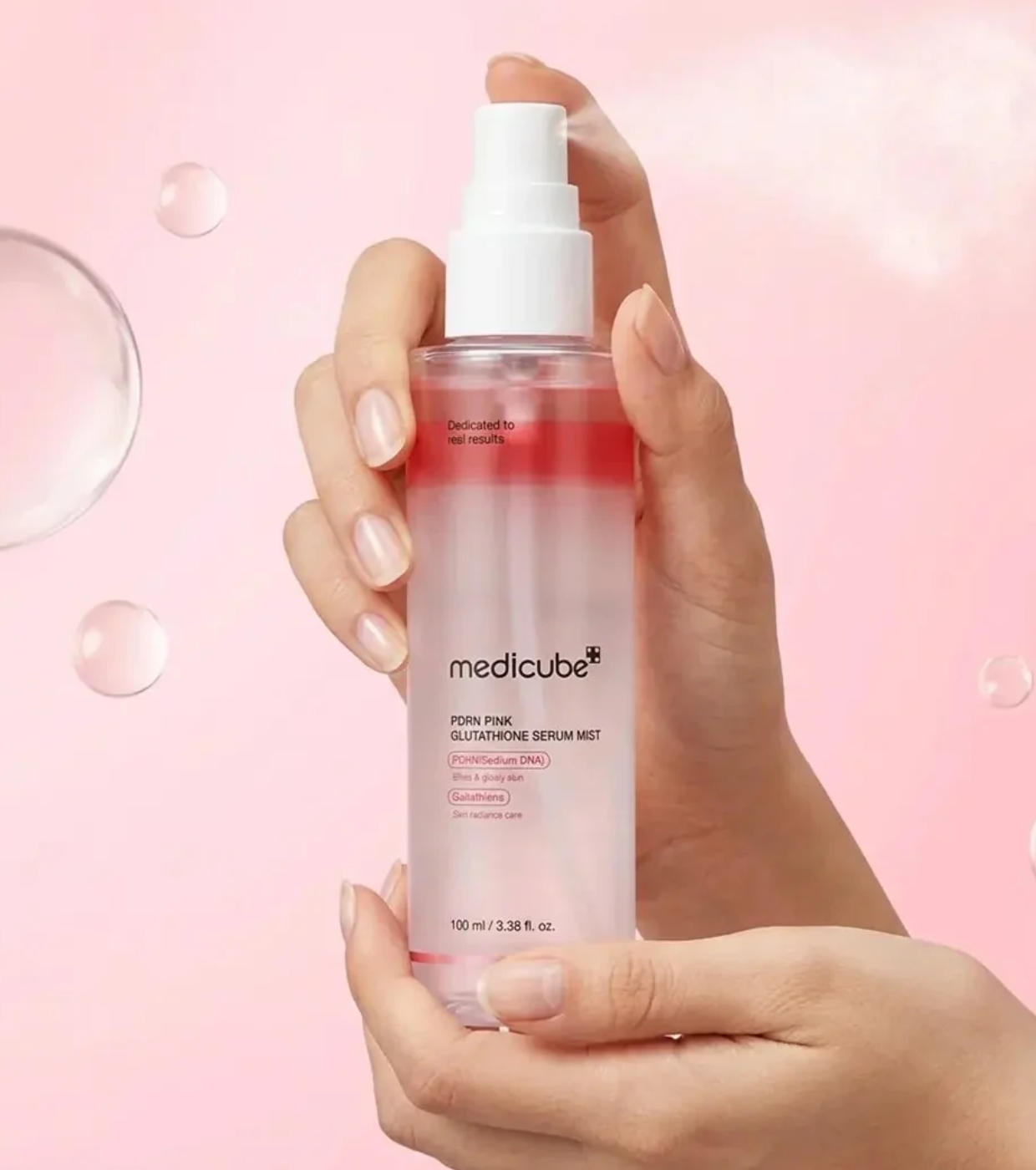 medicube pink glutathione serum mist PDRN 100ml Wondering what PDRN is medicube] PDRN Pink Glutathione Serum