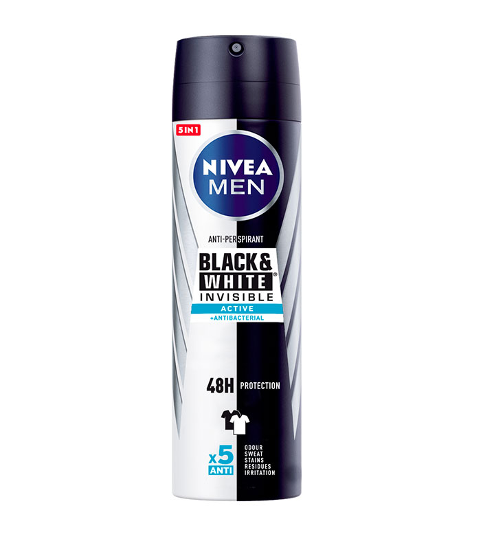 Nat moeder Typisch Buy Nivea Men - Deodorant spray Black & White Invisible Active | Maquibeauty