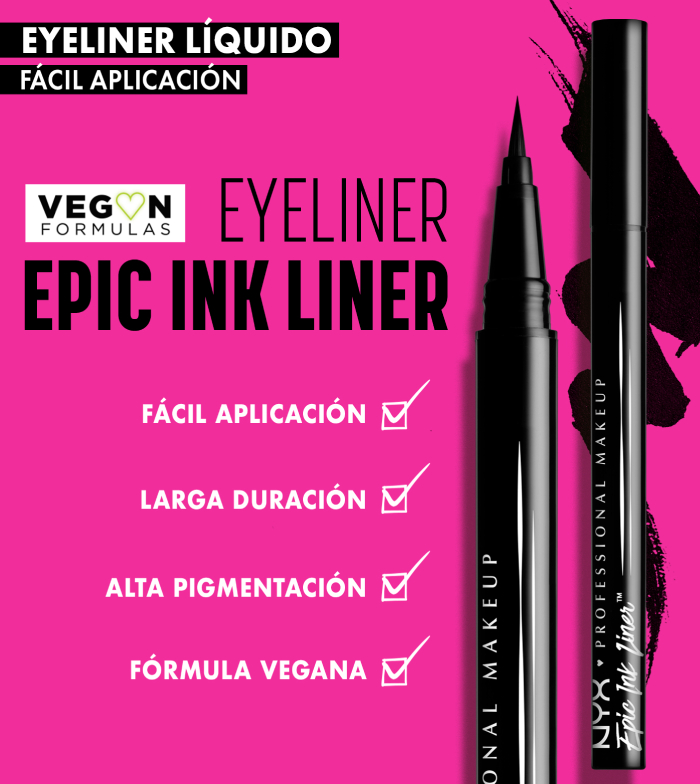 Buy Nyx Professional Makeup - Black Eyeliner Epic EIL01: Liner Maquillalia Ink Waterproof - 