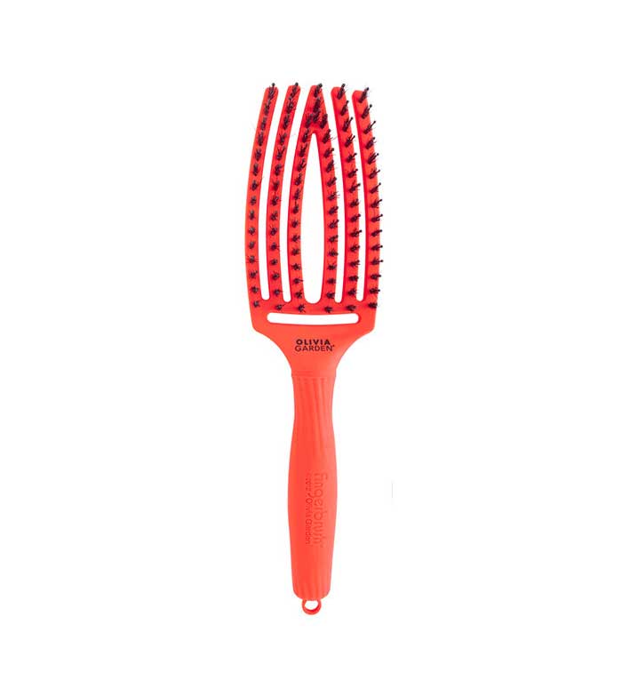 Buy Olivia Garden - Hairbrush Fingerbrush Combo Medium - Neon Orange |  Maquillalia