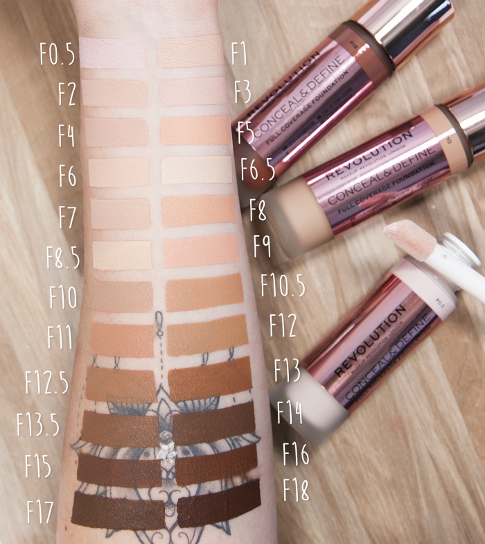 formel til eksil en Buy Revolution - Conceal & Define Foundation - F17 | Maquibeauty