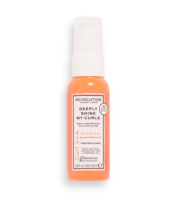 Buy Revolution Haircare - Multi-Purpose Hair Oil Deeply Shine My Curls - Curl 3+4 | Maquibeauty Buy Revolution Haircare - Multi-Purpose Hair Oil Deeply Shine My Curls - Curl 3+4 | Maquibeauty