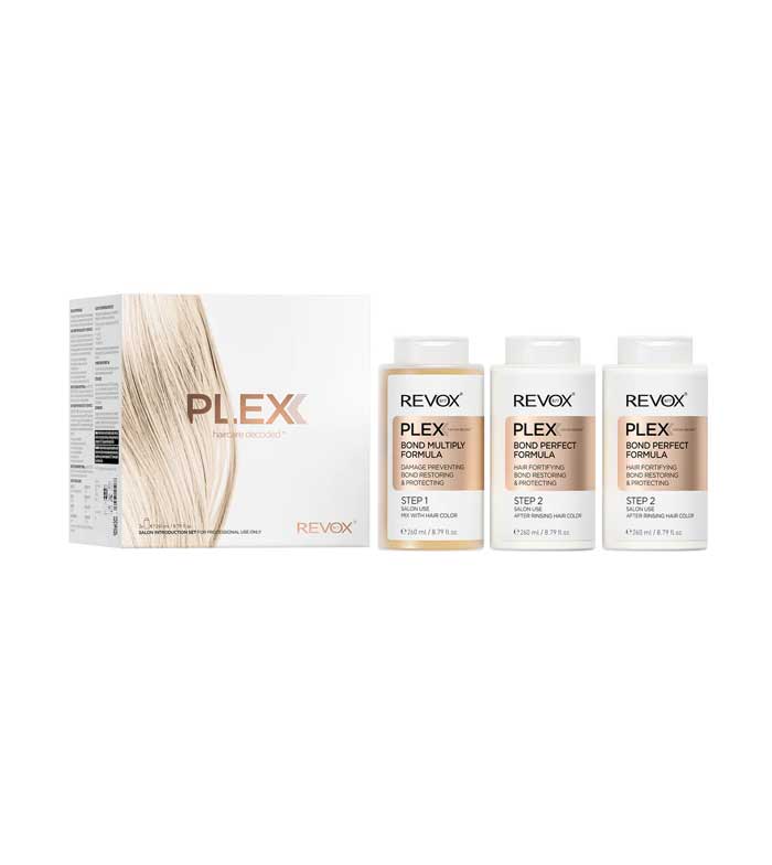 Buy Revox - *Plex* - Hair reconstruction treatment set - Step 1 and 2 | Maquibeauty Buy Revox - *Plex* - Hair reconstruction treatment set - Step 1 and 2 | Maquibeauty
