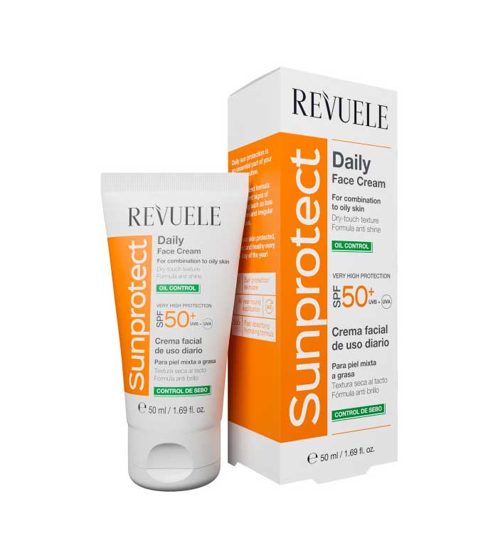 Buy Revuele - Sebum control facial sunscreen Sunprotect SPF50+ -  Combination to oily skin