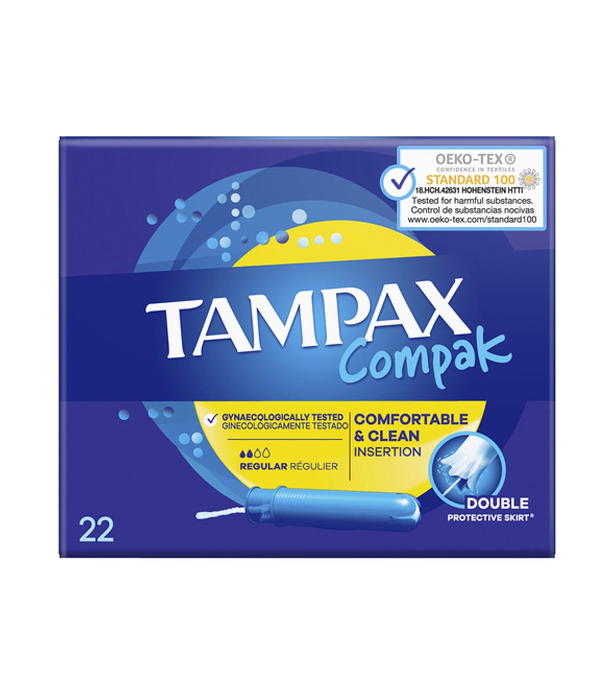 Buy Tampax - Compak Regular Tampons - 22 Count