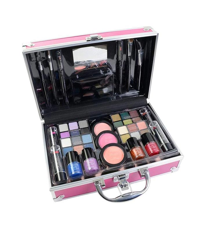 Makeup Case Bon Voyage Travel Pink