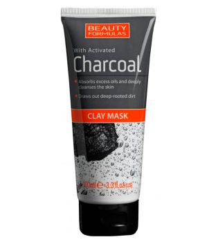 Beauty Formulas - Clay Mask with activated Charcoal