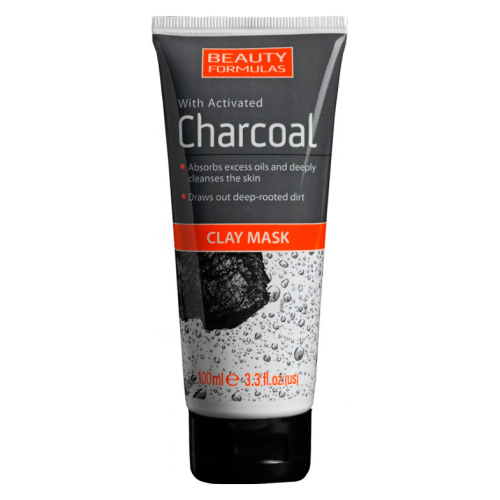 Beauty Formulas - Clay Mask with activated Charcoal