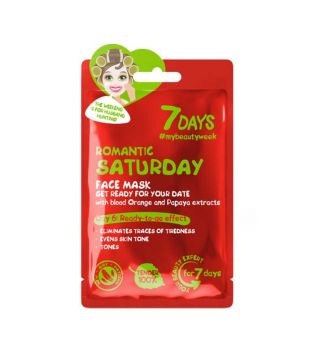 7DAYS - Face mask 7 days - Romantic Saturday