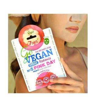 7DAYS - Face Mask Go Vegan - Friday Pink Day