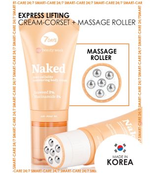 7DAYS - *My Beauty Week* - Anti-cellulite body roller cream - Naked