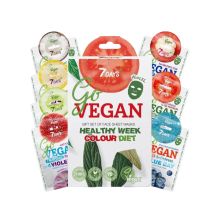 7DAYS - Facial Mask Set Go Vegan Healthy Week Colour Diet