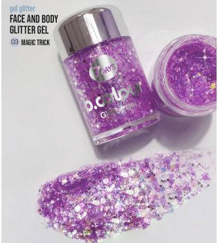 7DAYS - *Winter Edition* - Glitter gel for face and body - 03: Magic Trick
