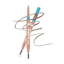 7DAYS - Eyebrow pencil + eyebrow brush - 02: Light Brown