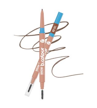 7DAYS - Eyebrow pencil + eyebrow brush - 02: Light Brown