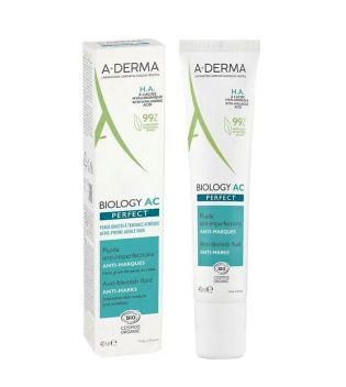 A-Derma - *Biology AC* - Fluid face cream anti-imperfections and anti-marks Perfect