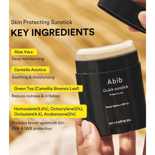 Abib - Facial sunscreen stick Quick Sunstick SPF50+ PA++++