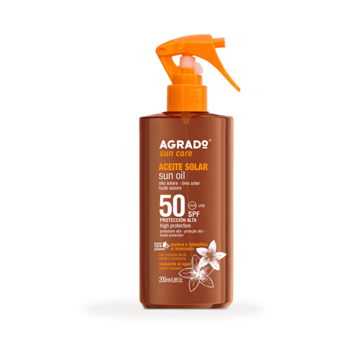 Agrado - Tanning accelerator solar oil SPF50