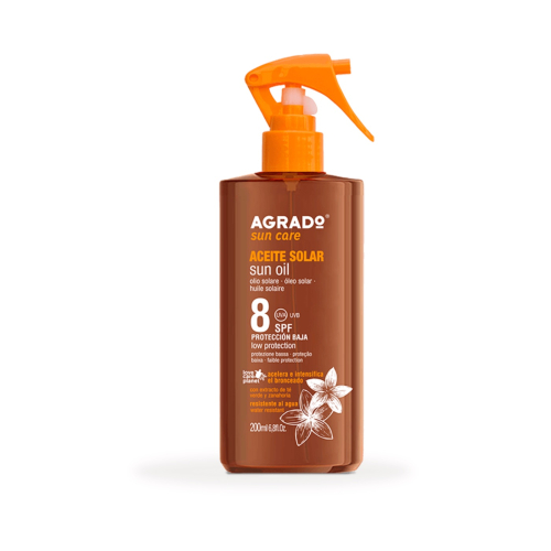 Agrado - Tanning accelerator solar oil SPF8
