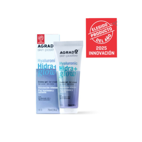 Agrado - Gel texture facial cream Hyaluronic Hidra+ glow