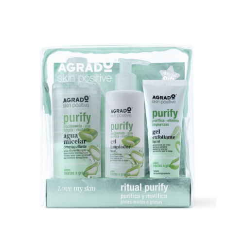 Agrado - Ritual Purify toiletry bag - combination to oily skin