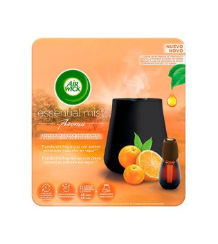 Air Wick - Portable Electric Air Freshener Essential Mist + Refill - Energizing Citrus Blast